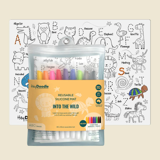 Classic Colouring & Doodle Mat - Into the Wild