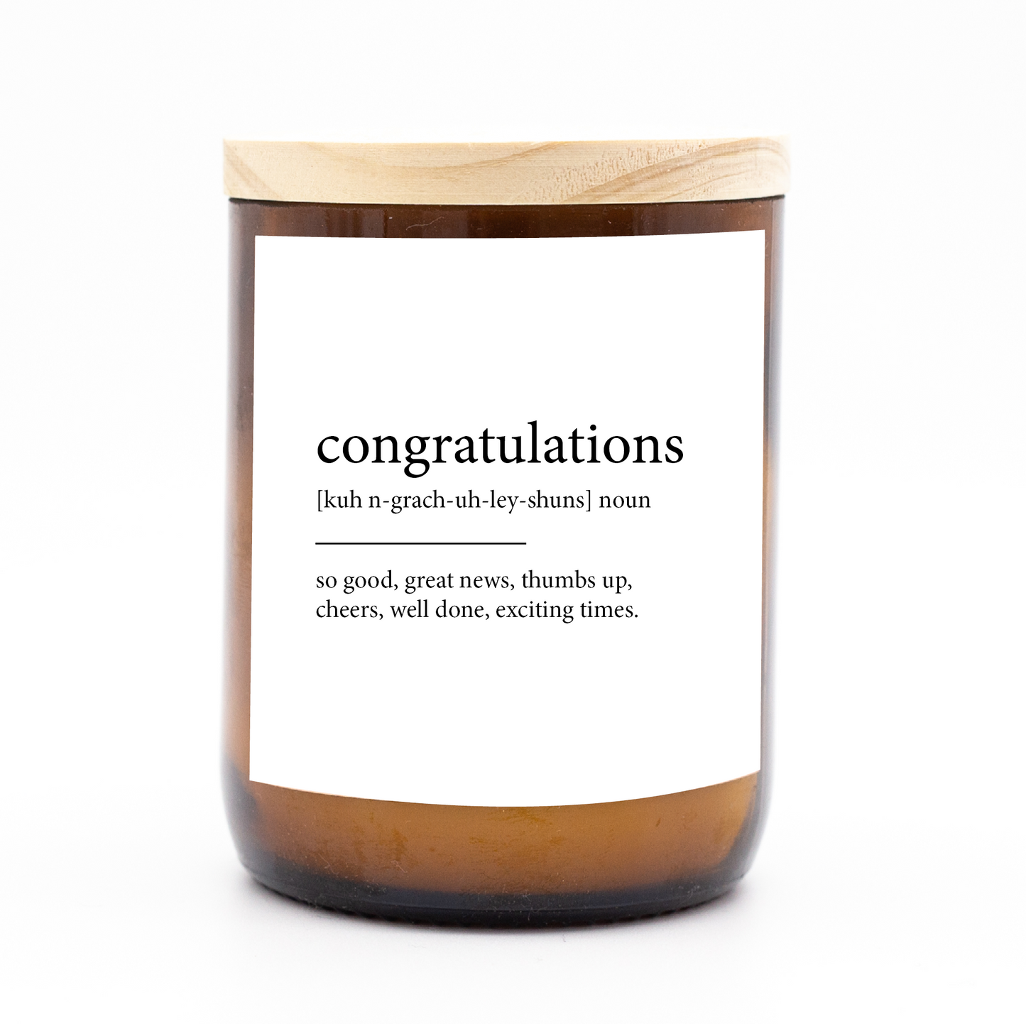 Congratulations ~ Dictionary Meaning Candle