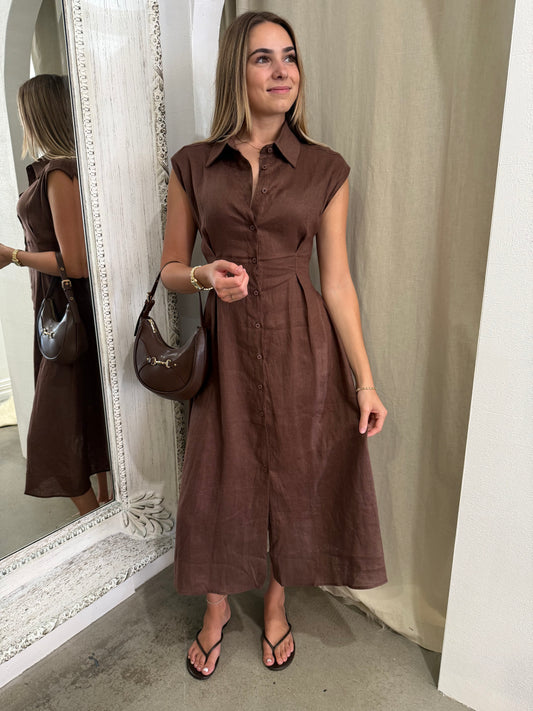AVA LINEN DRESS