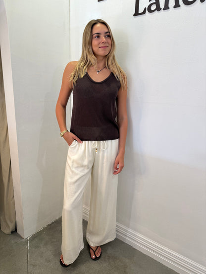 Scoop Spring Tank - Cocoa