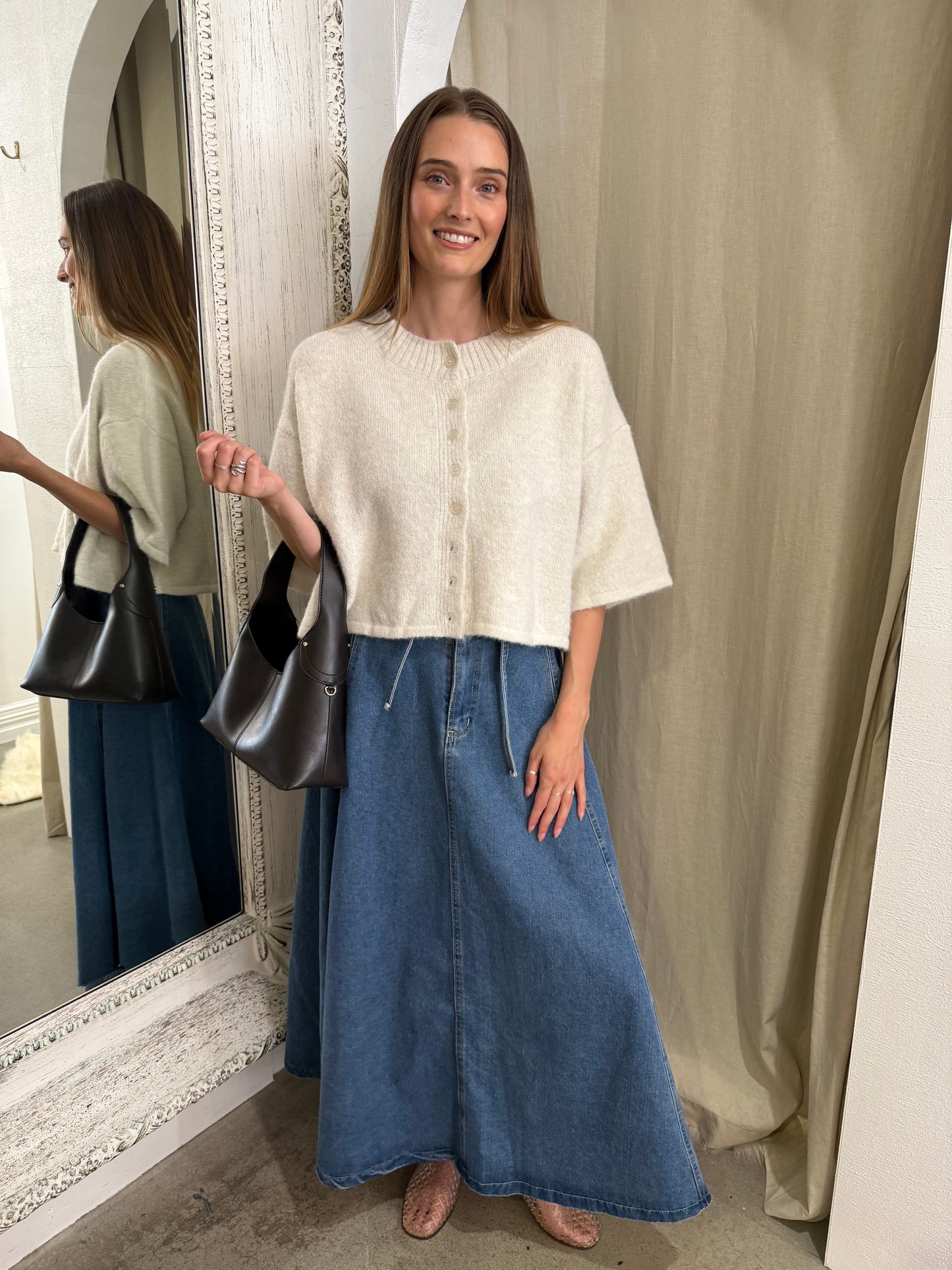 BEAU CARDI - CREAM