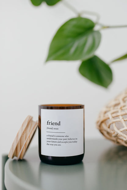 Friend ~ Dictionary Meaning Candle