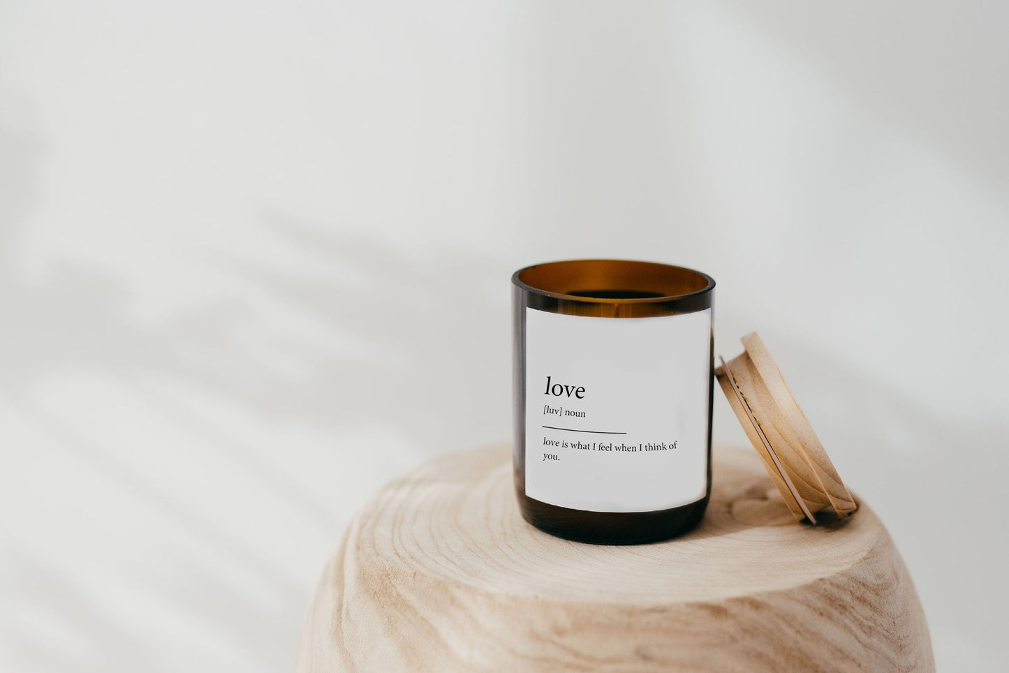 Love ~ Dictionary Meaning Candle