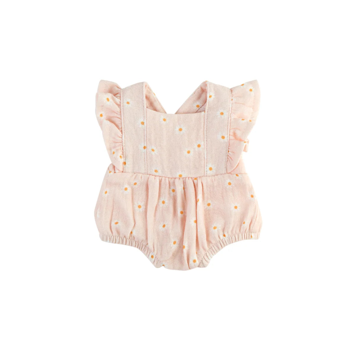 Elodie Frilled Bubble Doll Playsuit fits 34-38cm Dolls - Daisy Muslin