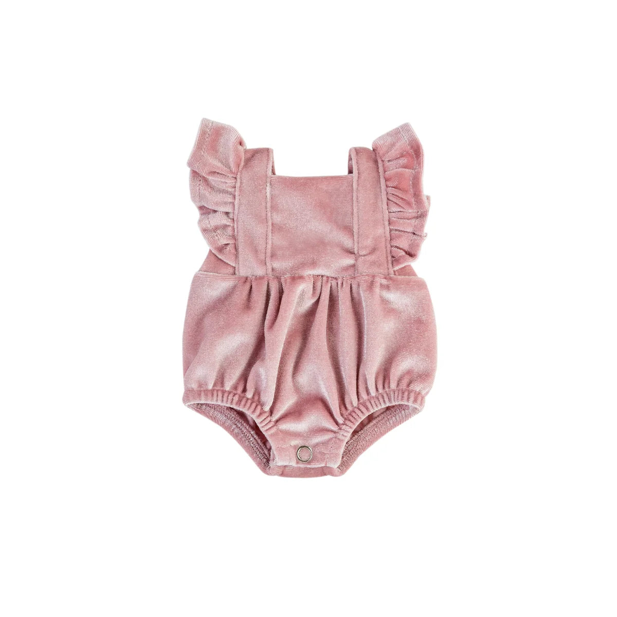 Elodie Frilled Bubble Doll Playsuit fits 34-38cm Dolls - Rose Blush Velvet