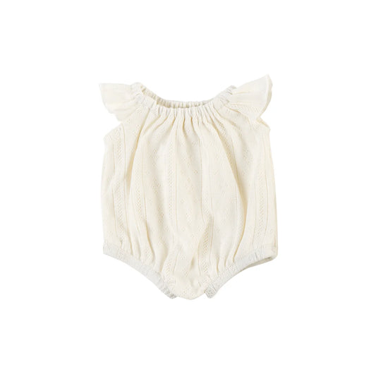 Willow Pointelle Romper fits 34-38cm Dolls - Cream