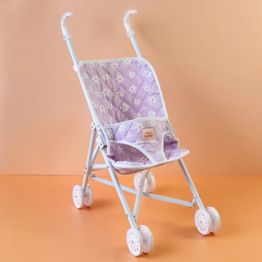 Tiny Harlow Folding Dolls Stroller -  Lilac Daisy