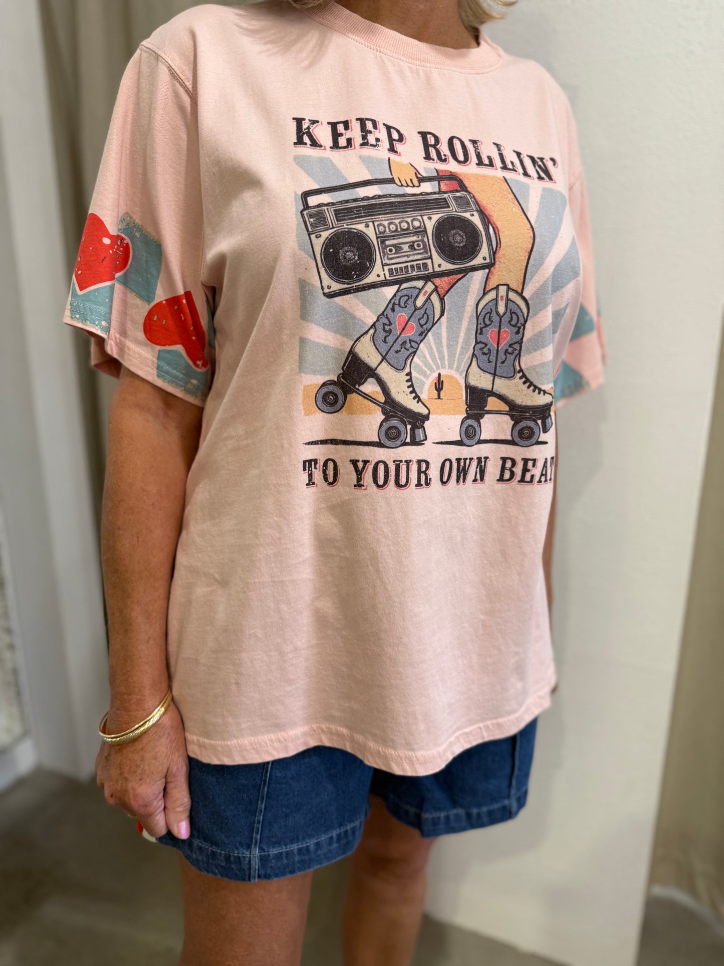 KEEP ROLLIN’ TEE