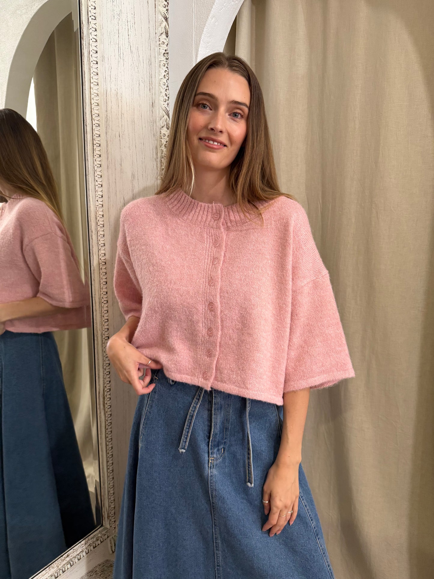 BEAU CARDI - BLUSH
