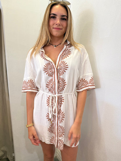 Nusa Printed Shirt Dress