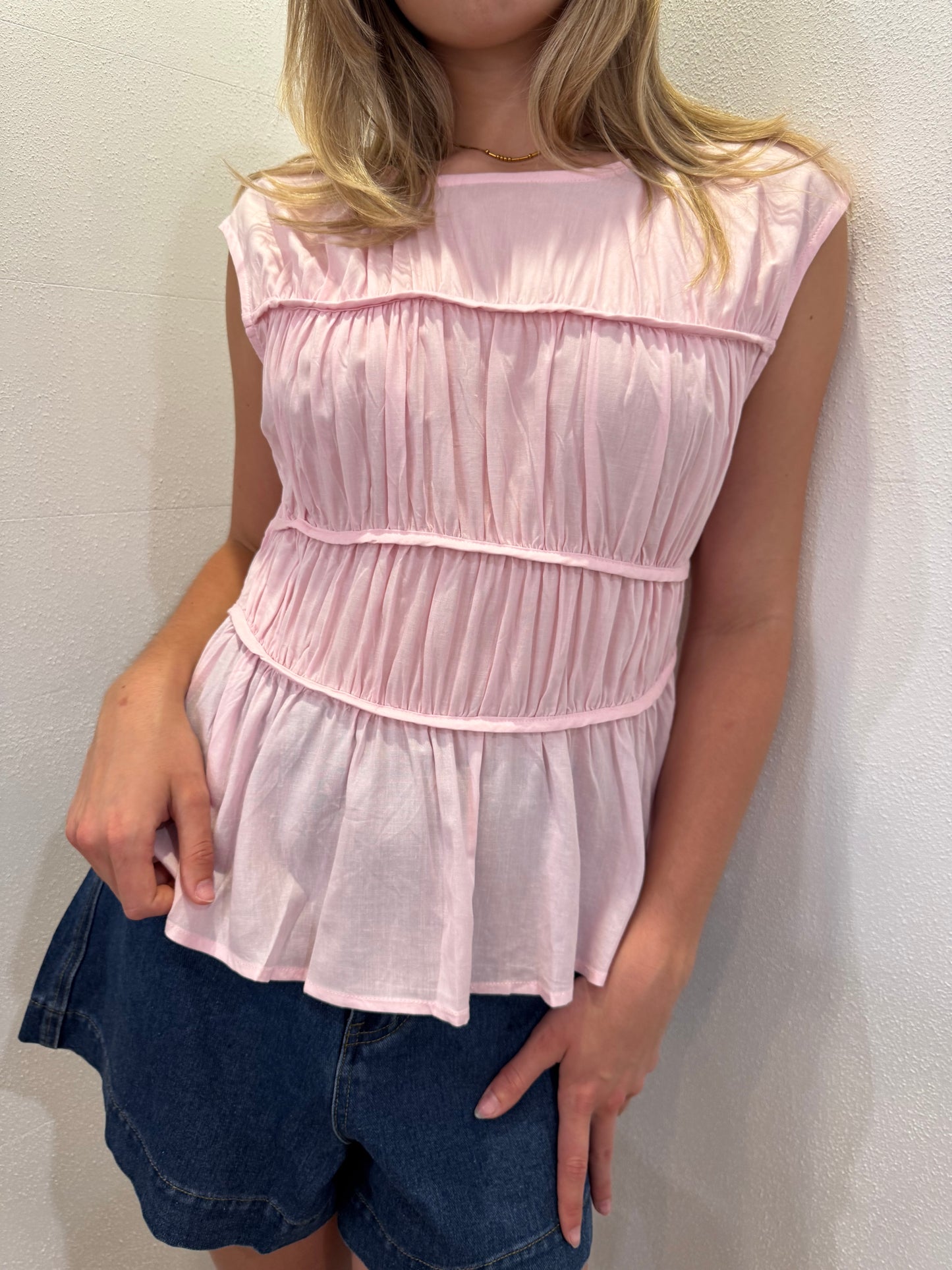 ISOLA TOP - BLUSH