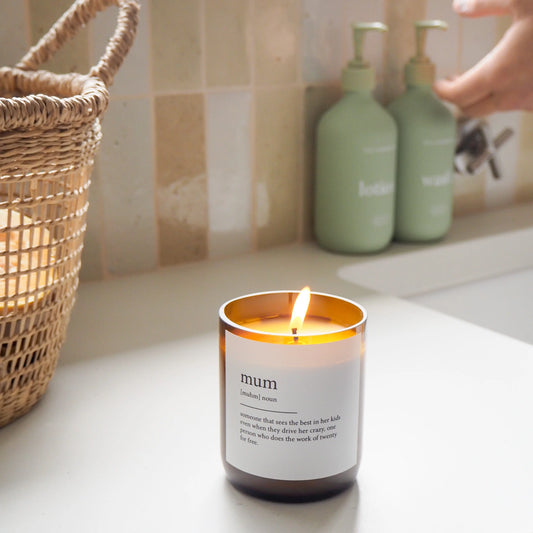 Mum ~ Dictionary Meaning Candle