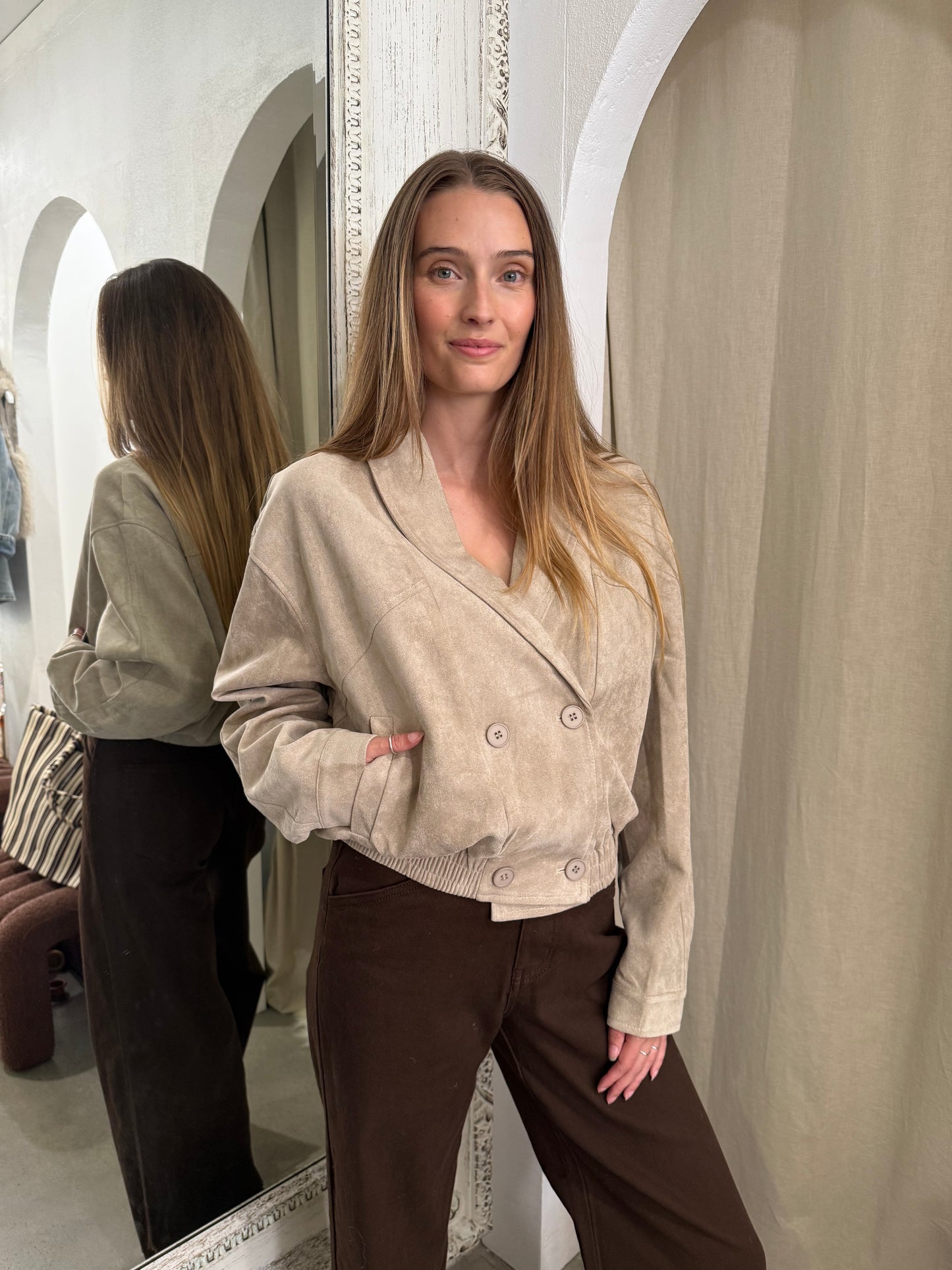 ELLIS JACKET - STONE