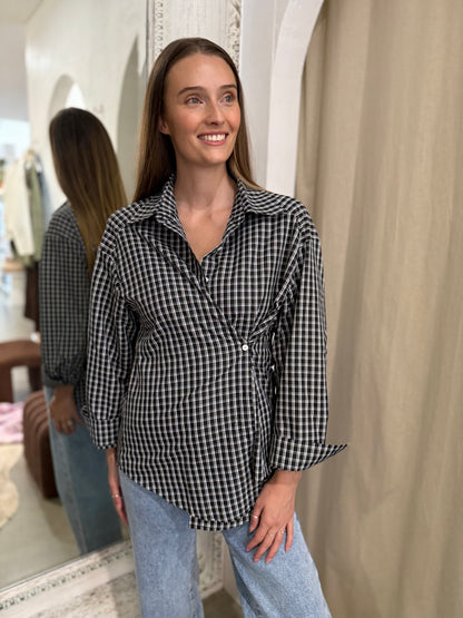 MERCER BLACK CHECK SHIRT
