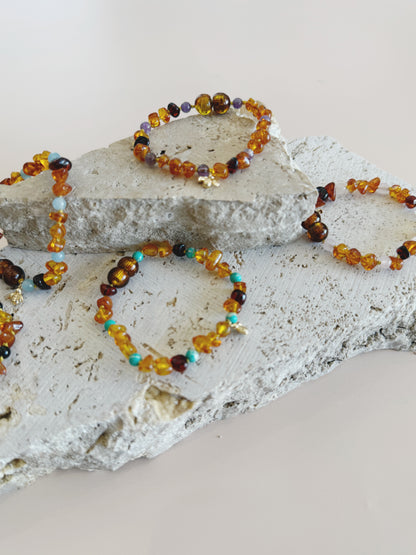 Honey Baby Amber Anklet