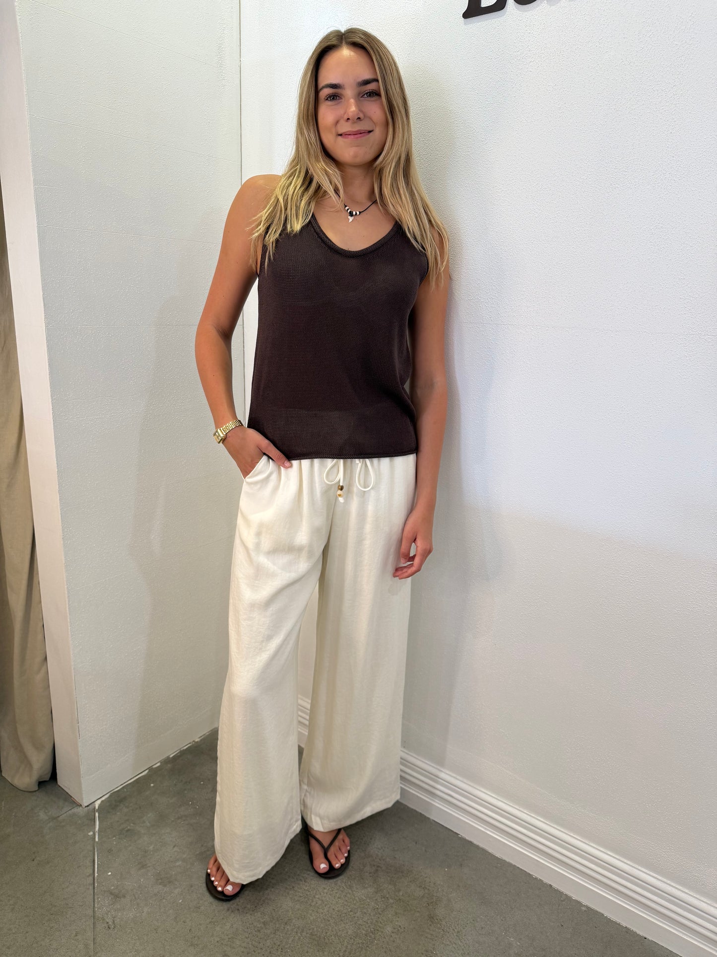 Scoop Spring Tank - Cocoa