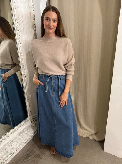 HARLAN DENIM SKIRT