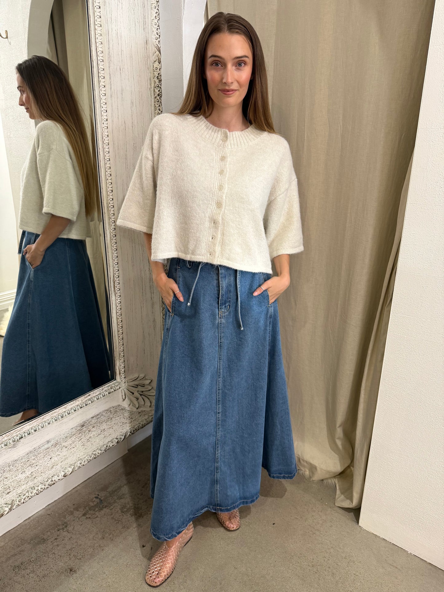 BEAU CARDI - CREAM