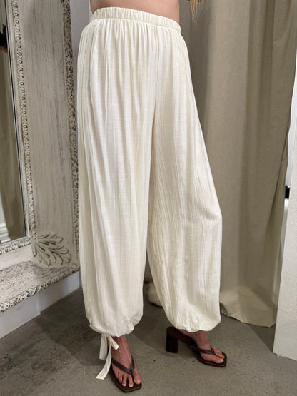 TILLY BALLOON PANTS - CREAM