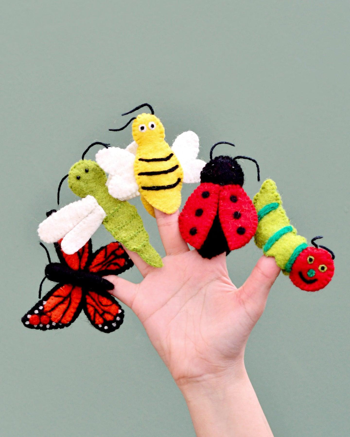 Insects and Bugs - Finger Puppet Set – Little Honey Lane