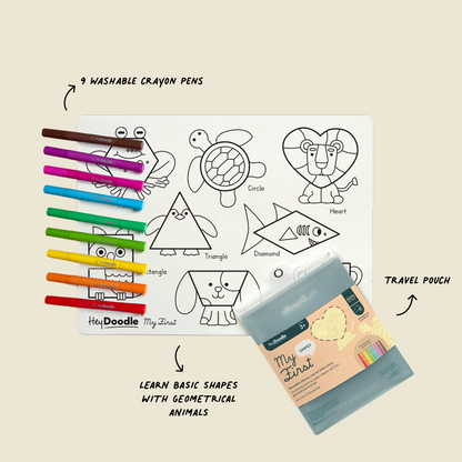 My First Shapes Colouring & Doodle Mat