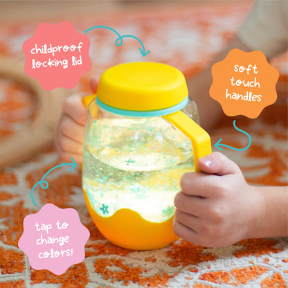 Glo Pal Sensory Play Jar - Yellow