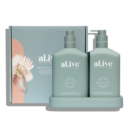 Al.ive Body Wash & Lotion Duo - Kaffir Lime & Green Tea