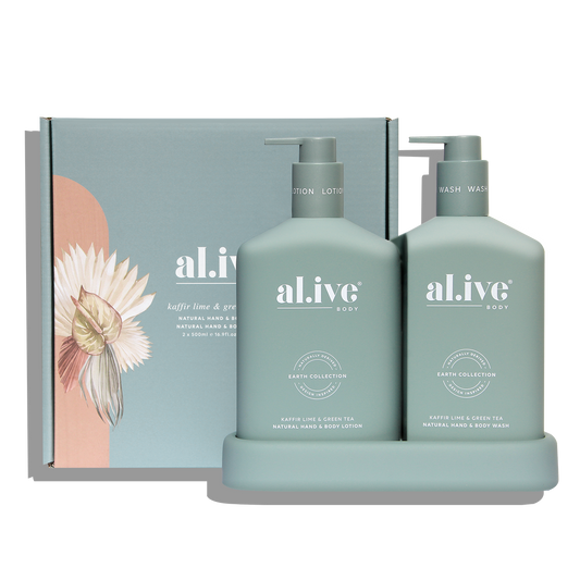 Al.ive Body Wash & Lotion Duo - Kaffir Lime & Green Tea