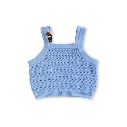 Organic Knitted Bead Top - Bubble