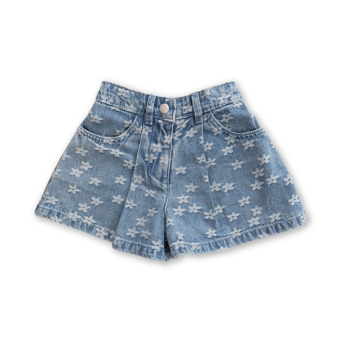 Daisy Denim Swing Shorts