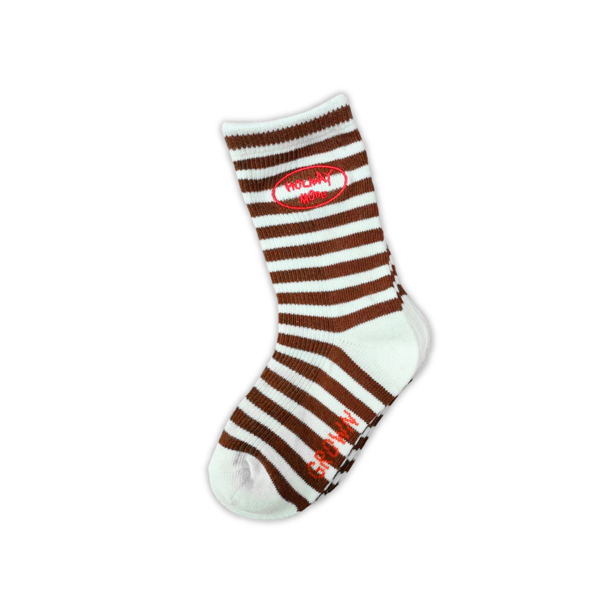 Holiday Mode Stripe Socks - Teddy
