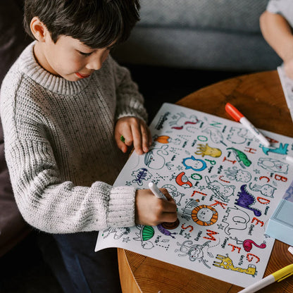 Classic Colouring & Doodle Mat - Into the Wild