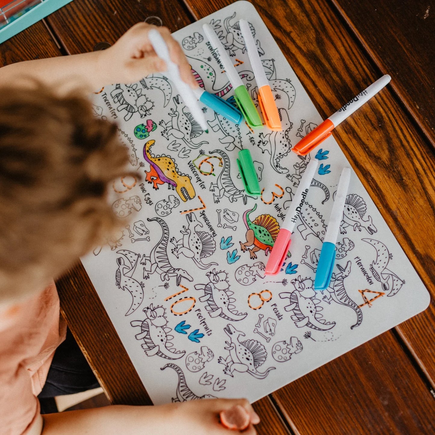 Classic Colouring & Doodle Mat - DinoRoar