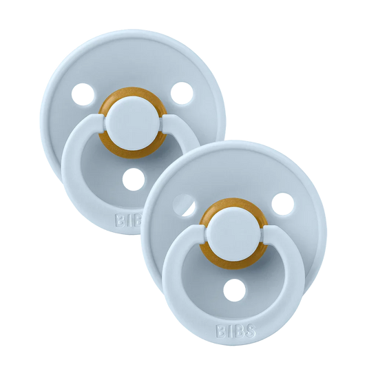 BIBS Round Pacifier - Baby Blue