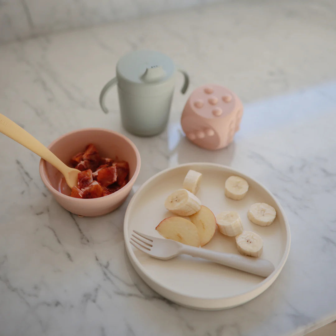 Mushie Silicone Suction Plate - Blush