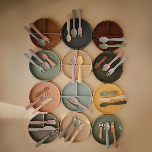 Mushie Silicone Suction Plate - Blush