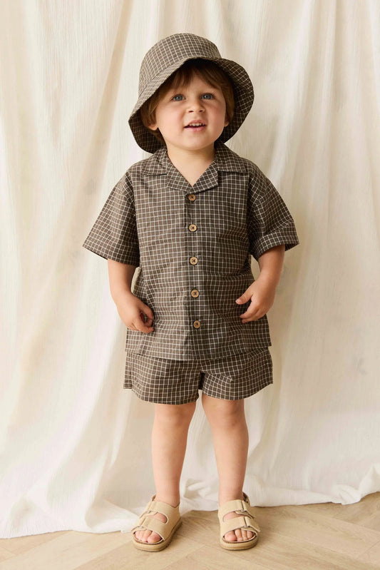 Jamie Kay Organic Cotton Silas Shirt - Coffee Grind