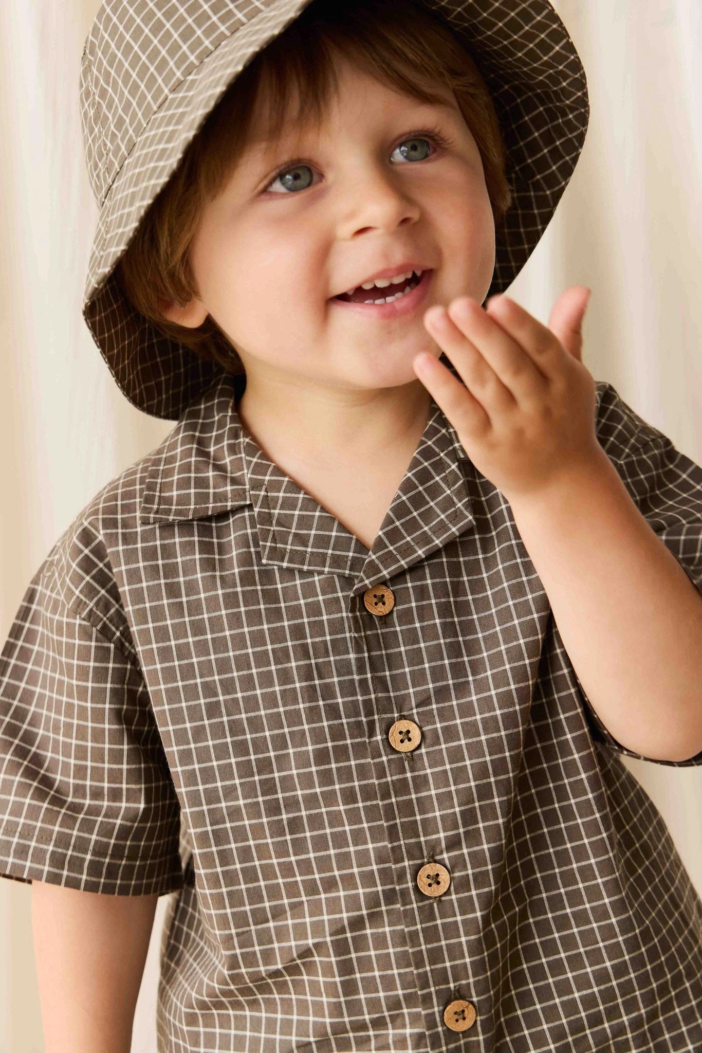 Jamie Kay Organic Cotton Silas Shirt - Coffee Grind