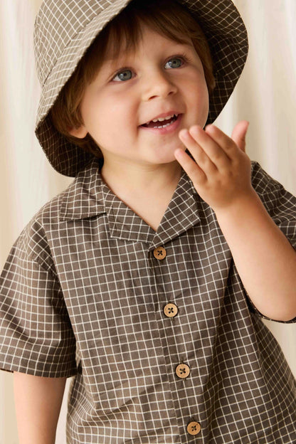 Jamie Kay Organic Cotton Silas Shirt - Coffee Grind
