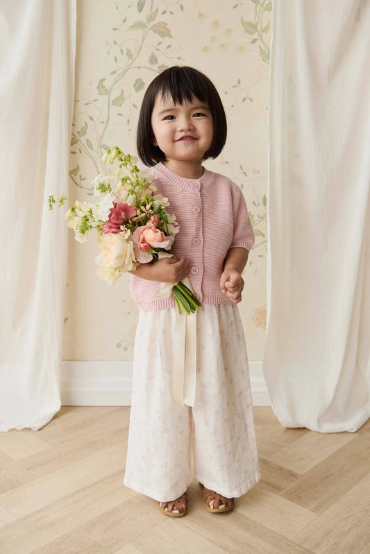 Jamie Kay Organic Cotton Muslin Odette Pant - Pauline Pink