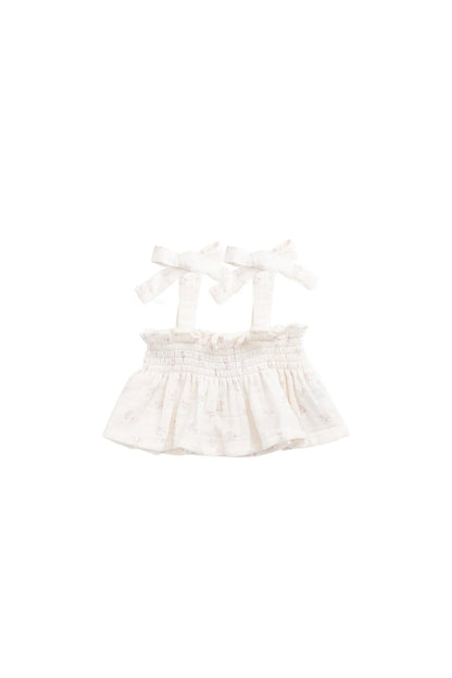 Jamie Kay Organic Cotton Muslin Odette Top - Pauline Pink