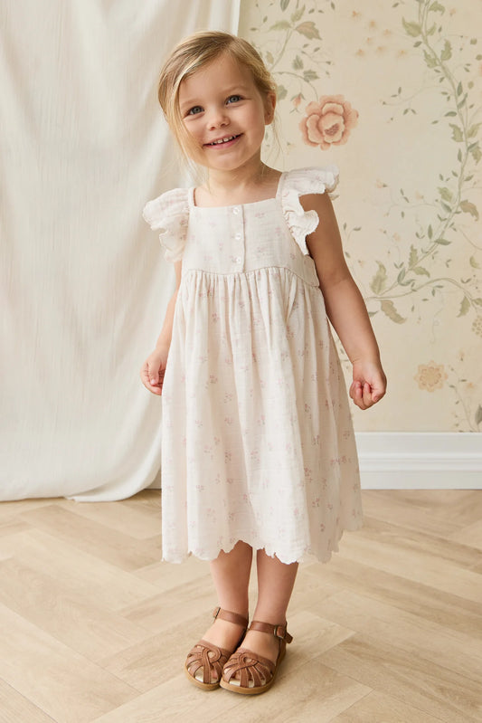 Jamie Kay Organic Cotton Muslin Annalise Dress - Pauline Pink