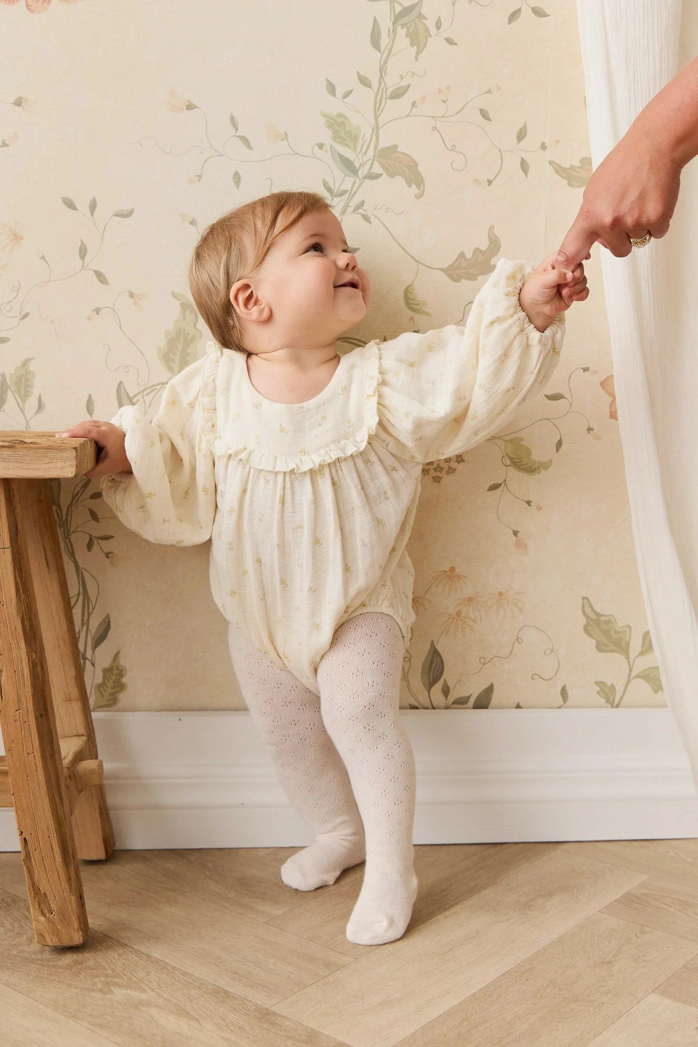 Jamie Kay Organic Cotton Frances Playsuit - Vintage Ditsy