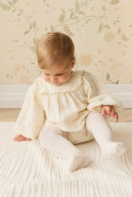 Jamie Kay Organic Cotton Frances Playsuit - Vintage Ditsy