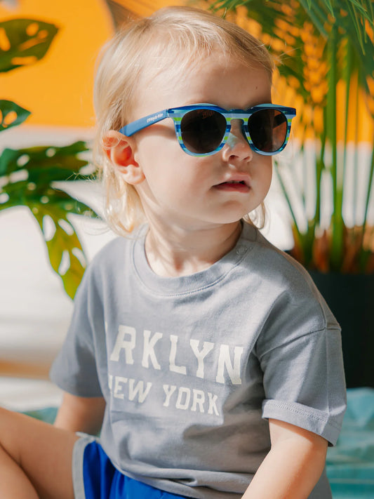 Tyler Toddler Sunglasses – Blue Stripe (0-3 years)
