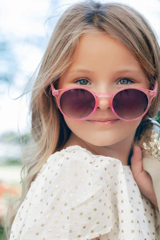 Shine Kids Sunglasses – Crystal Neon Pink (3+ years)