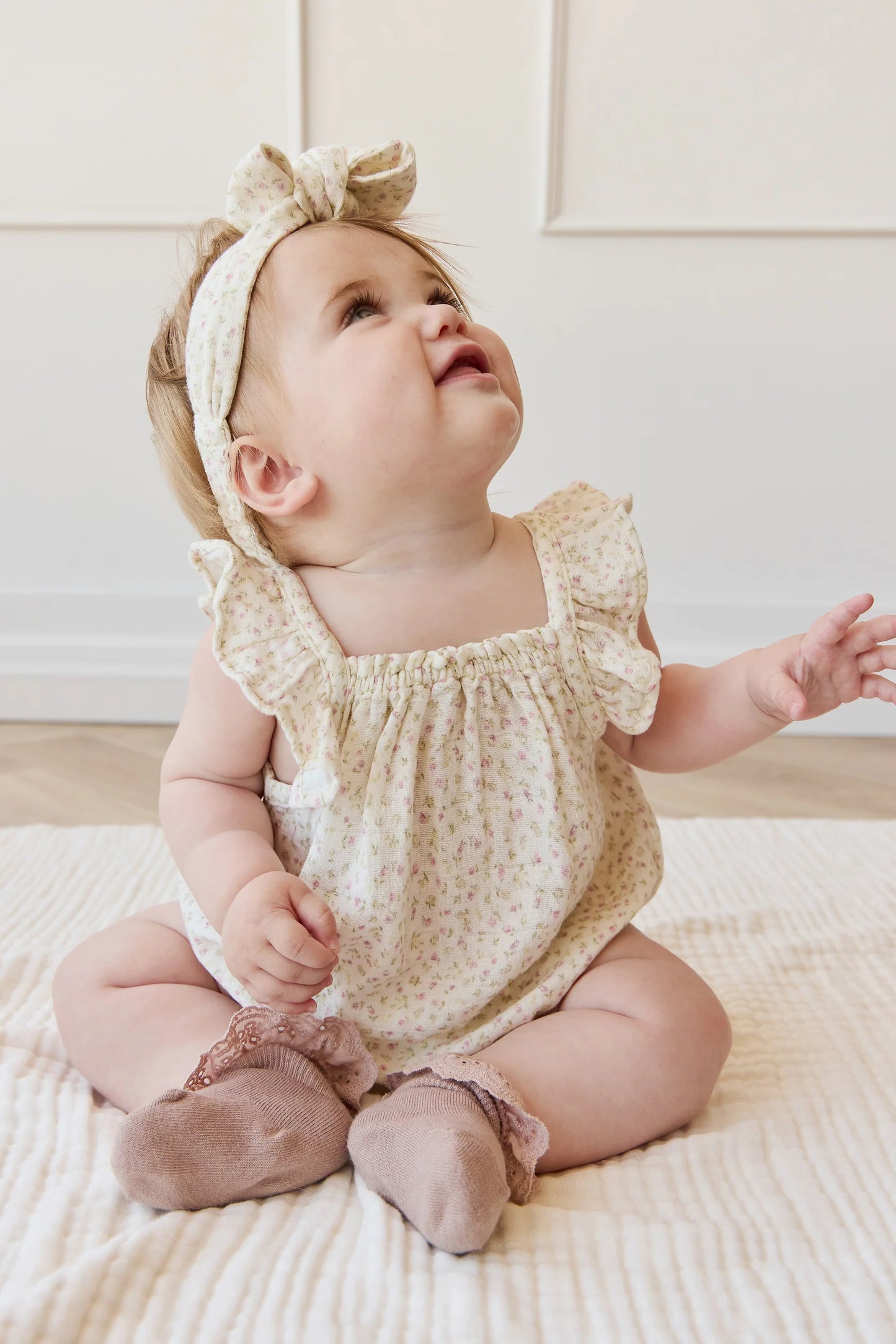 Jamie Kay Organic Cotton Muslin Tiana Playsuit - Pippa Pink