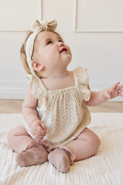 Jamie Kay Organic Cotton Muslin Tiana Playsuit - Pippa Pink