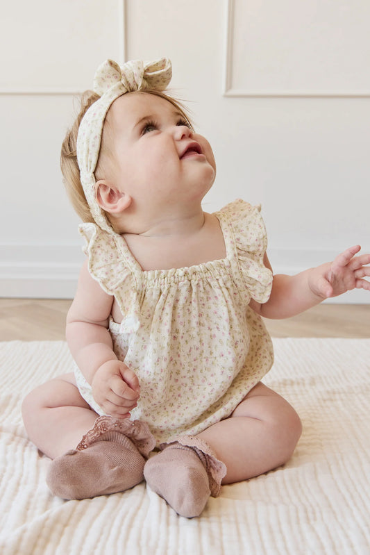 Jamie Kay Organic Cotton Muslin Tiana Playsuit - Pippa Pink
