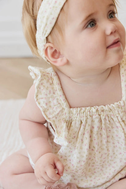 Jamie Kay Organic Cotton Muslin Tiana Playsuit - Pippa Pink